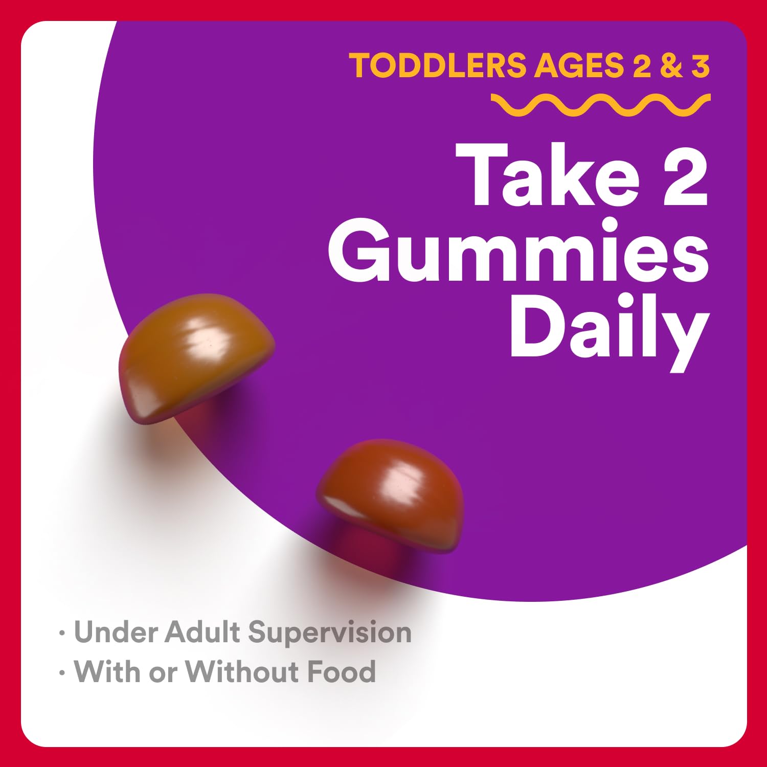 SmartyPants Organic Toddler Multivitamin Gummies zinc label hints at immune support benefits.