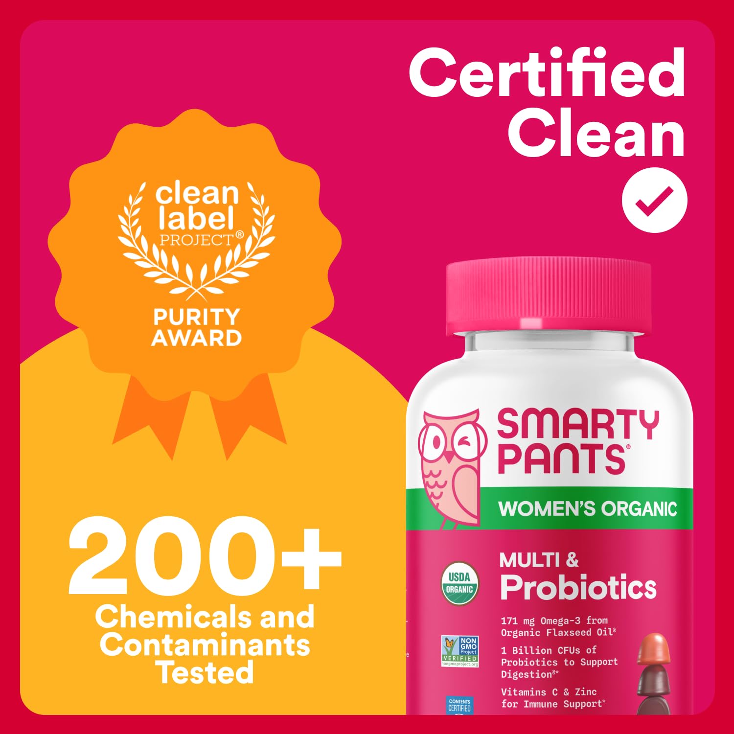 Gluten-free mark on SmartyPants packaging supports dietary needs