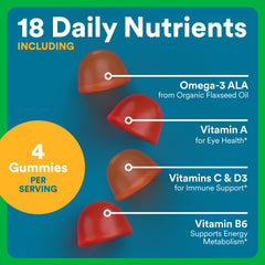 SmartyPants Organics Men’s Multivitamin packaging signals organic, clean-label quality.