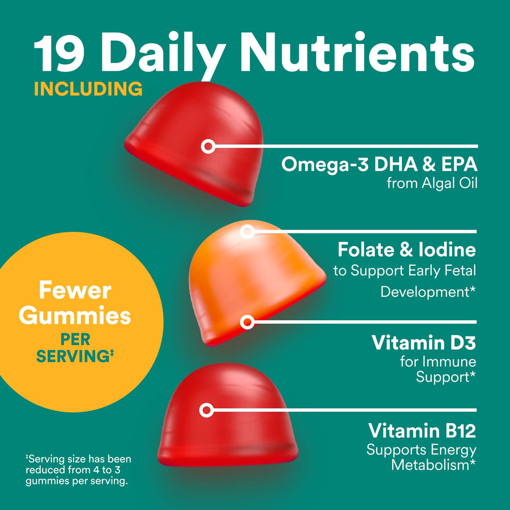 Nutrition labels highlight vitamins and iodine in SmartyPants.