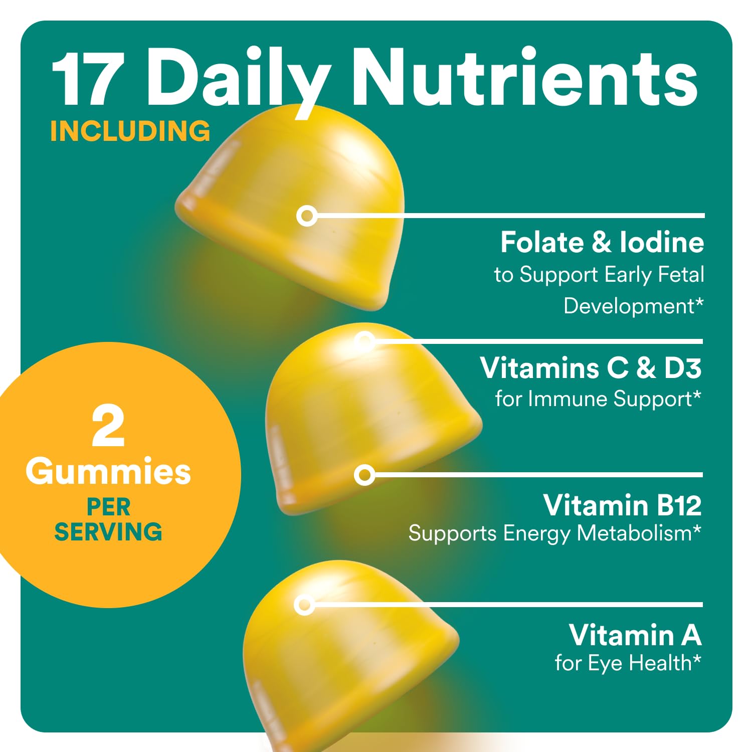 SmartyPants methylfolate representation highlighted for prenatal nutrition