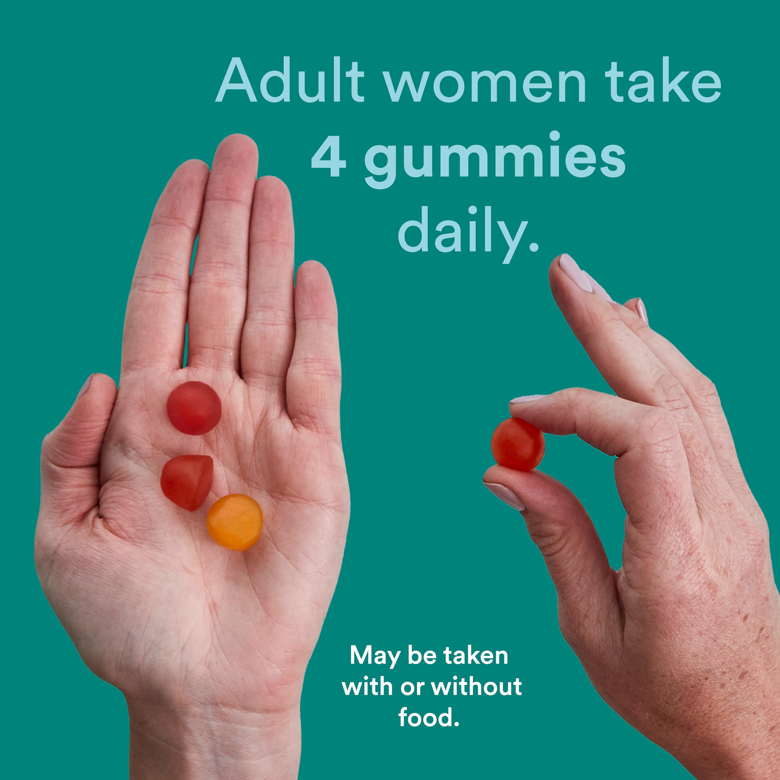 Bottle with spoon suggests easy dosing and daily routine.