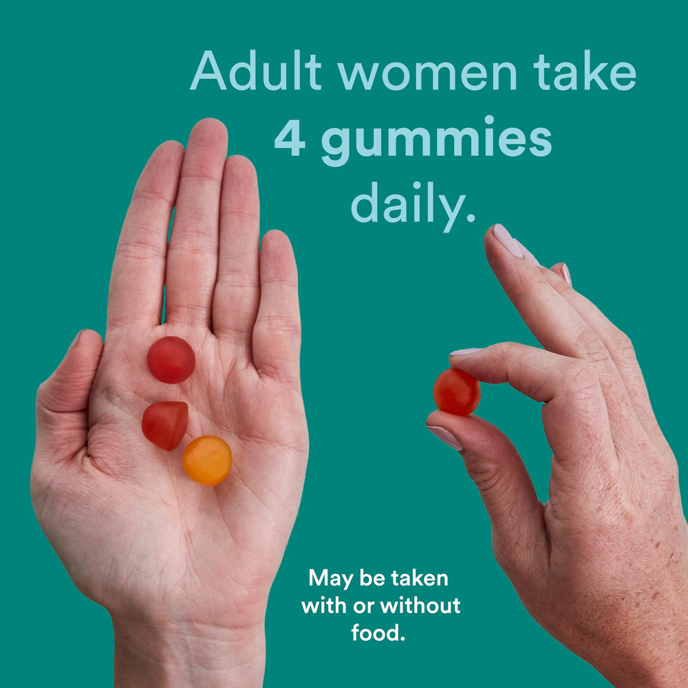 Bottle with spoon suggests easy dosing and daily routine.