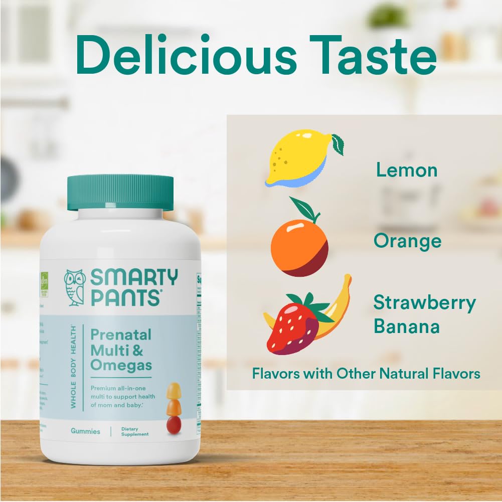 Gummy bottle displaying dosage note for four gummies per day.