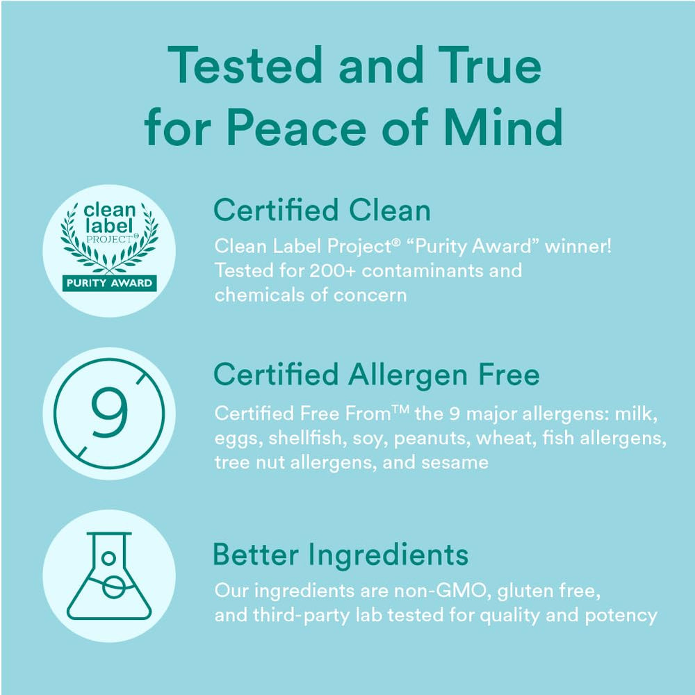 Ingredient visuals emphasize Omega-3 EPA/DHA and essential vitamins.