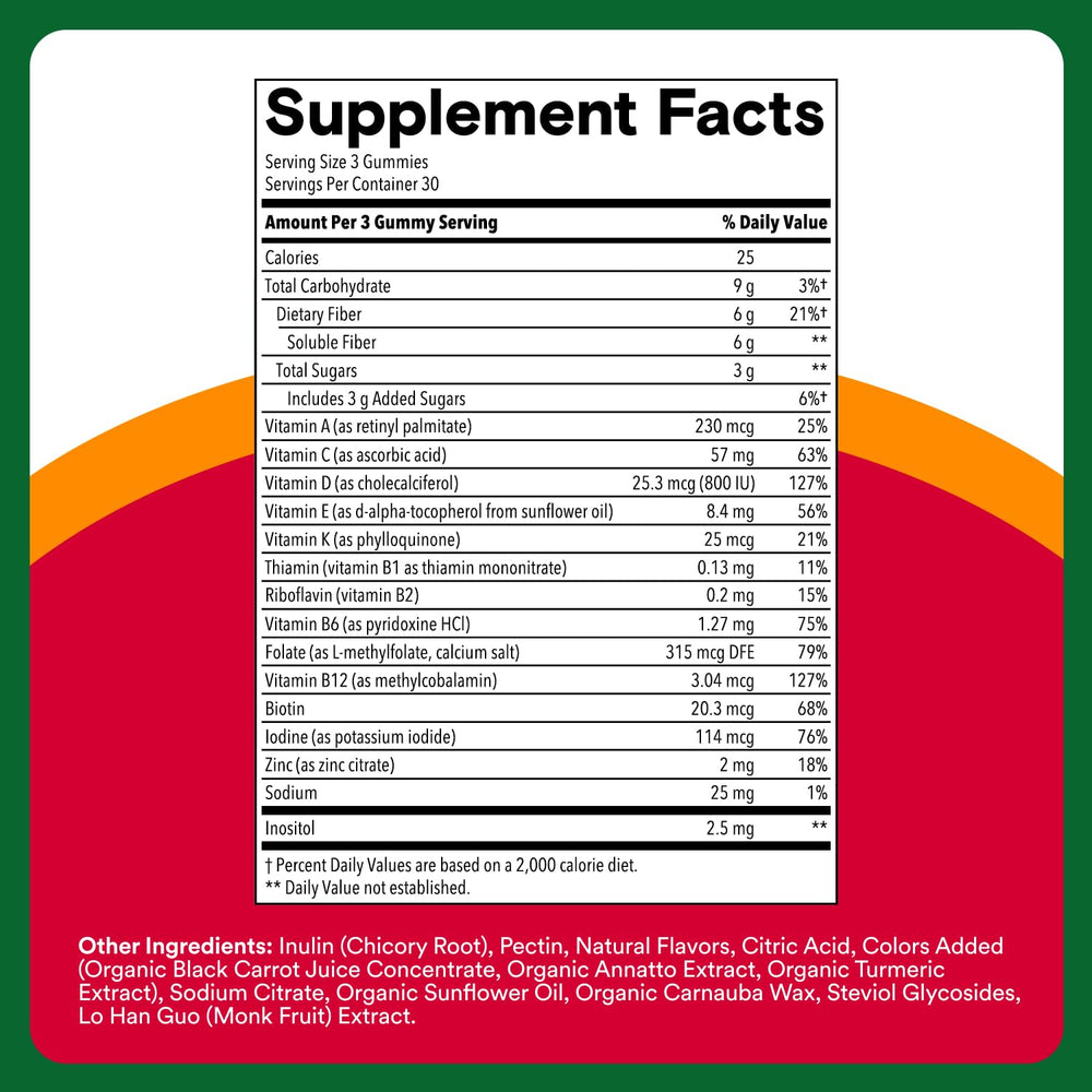 SmartyPants strawberry flavor gummies close-up emphasizes tasty daily vitamins.