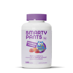 SmartyPants Toddler Multivitamin Gummies bottle supports daily nutrient intake.