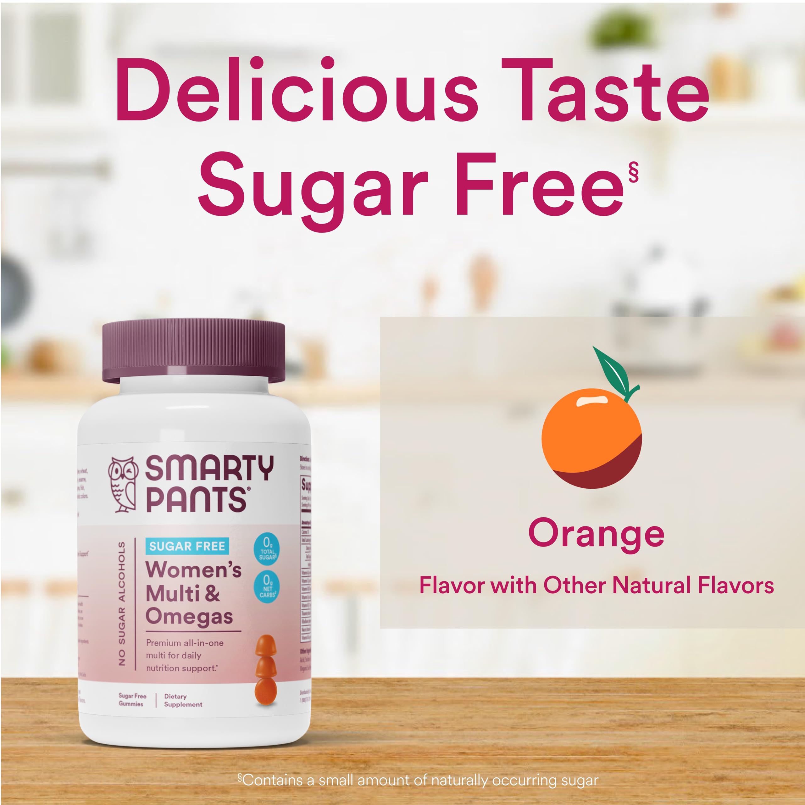 SmartyPants omega-3 ALA label signals essential fats for daily support.