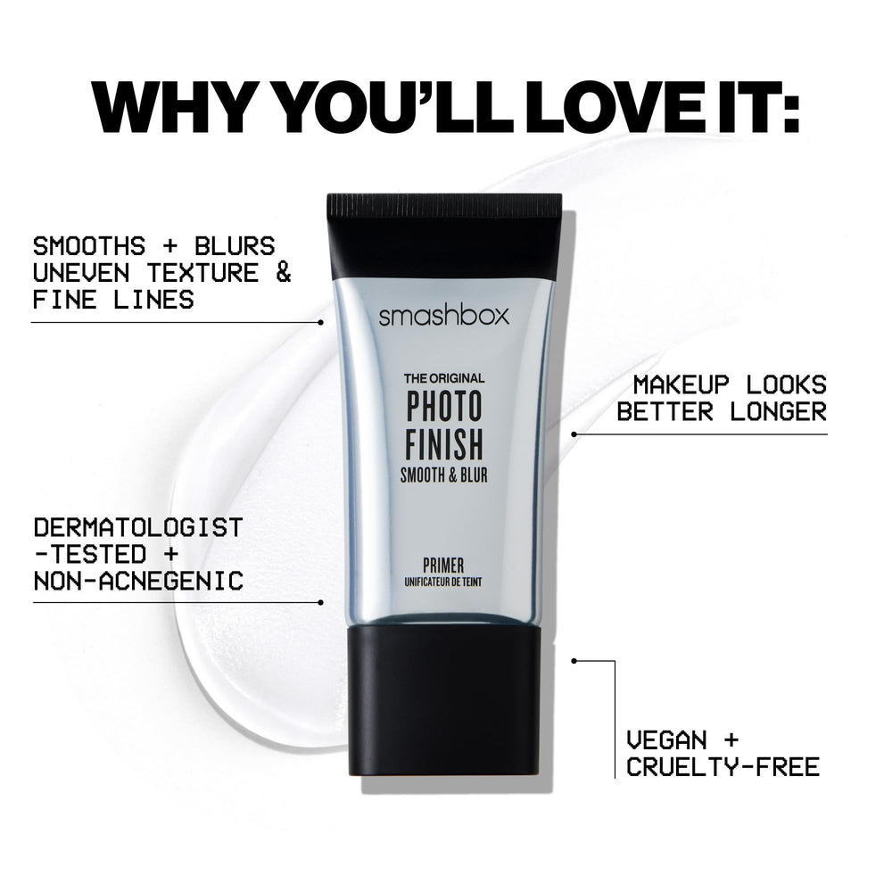 Smashbox primer being applied by hand demonstrates a light, breathable feel.