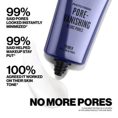 Smashbox Pore Vanishing Primer delivering a smooth matte finish on skin.