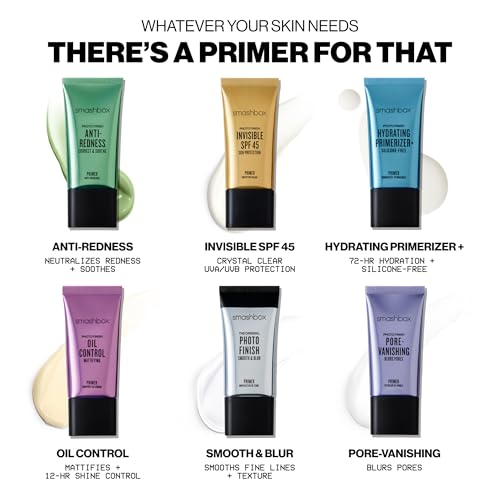 Skin looks smooth and refined after applying Smashbox Pore Vanishing Primer.