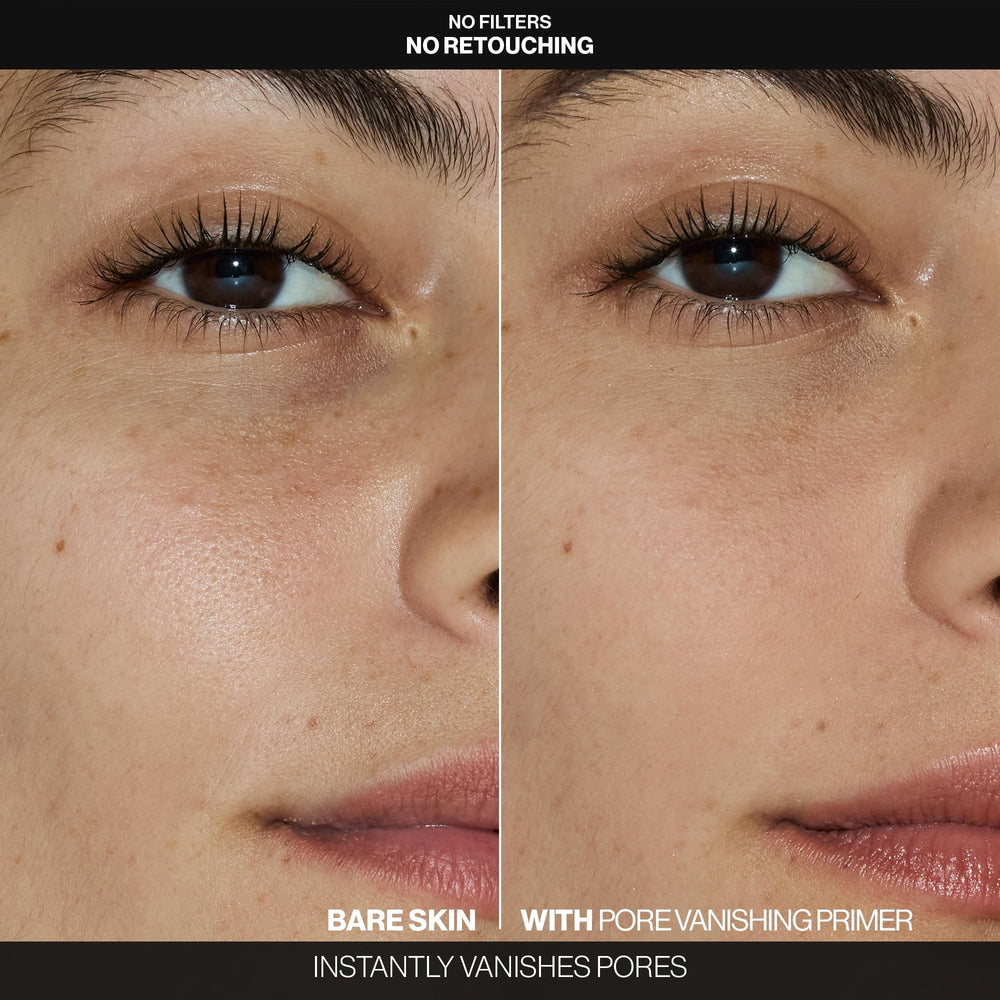 Close-up texture swatch of Smashbox Pore Vanishing Primer for a velvety matte feel.