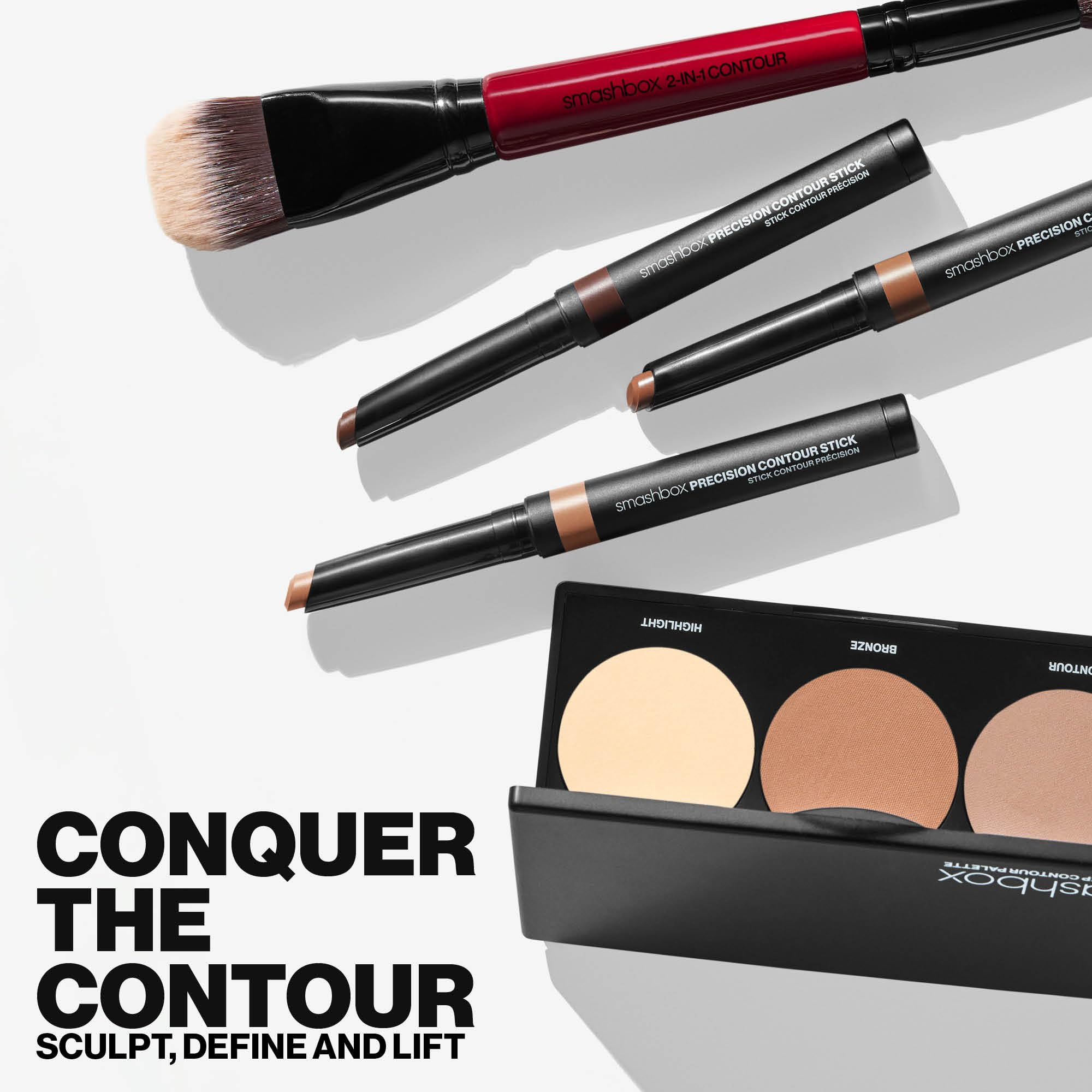 Smashbox Step-By-Step Contour Palette easy-to-blend layers for customization.