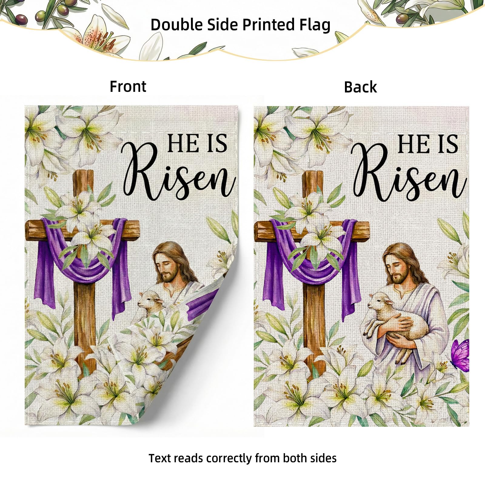 SMBLCE Sleeved design allows easy stand mounting for garden flags.