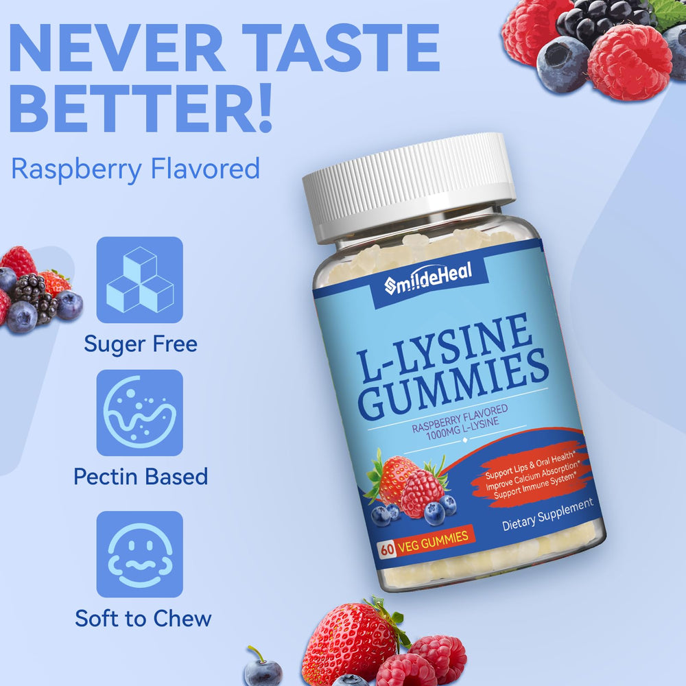 Chewy chewable lysine gummies by SmildeHeal