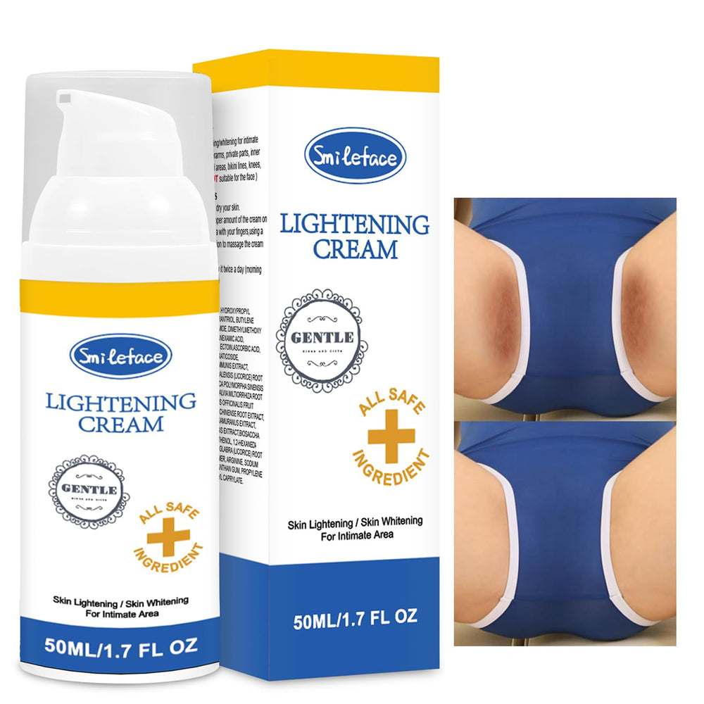 SMILEFACE closeup cream texture highlights thin consistency and fast absorption.