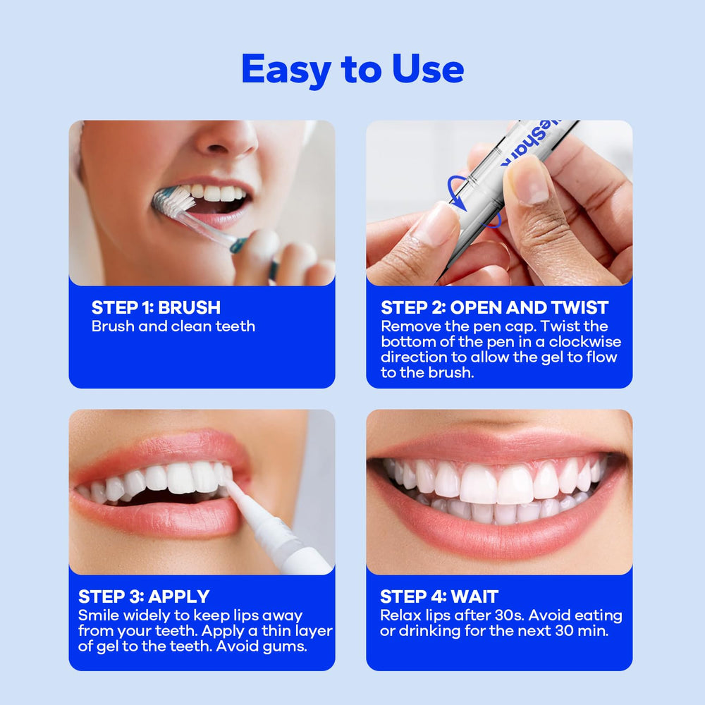 SmileShark 40+ uses per pack offer flexible whitening at home.
