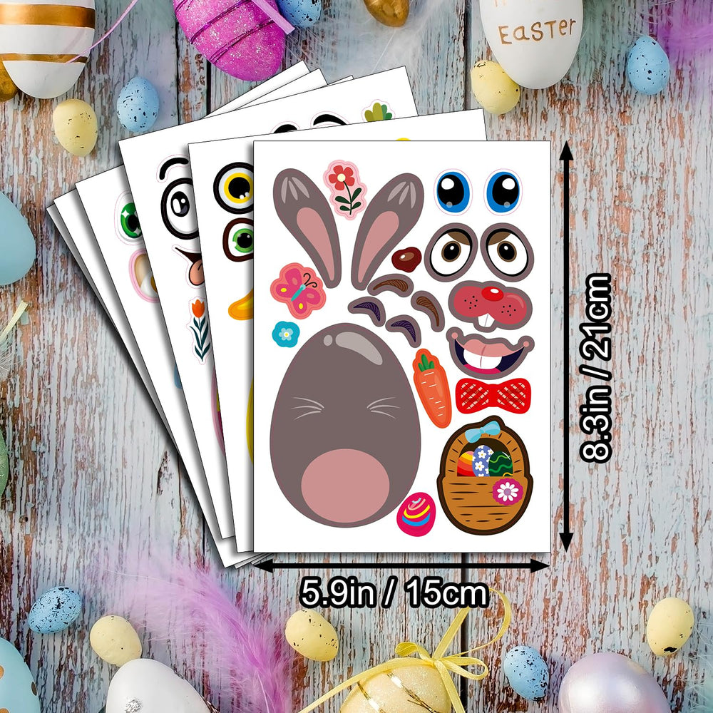 SmilinFit Easter party decor stickers for gifts and games.