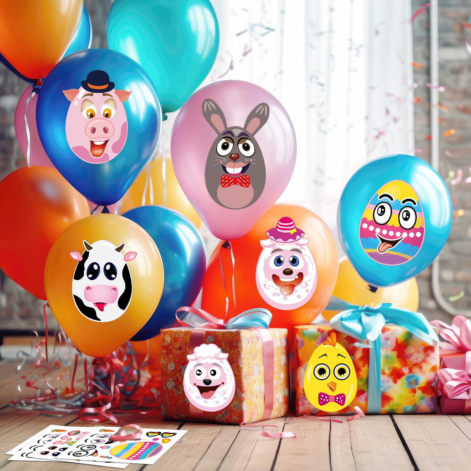 SmilinFit premium, thick material stickers; durable decor.