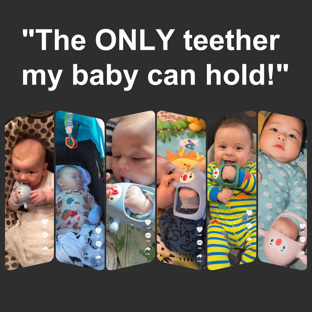 Smily Mia Gift Box Penguin Teether ideal newborn gift.