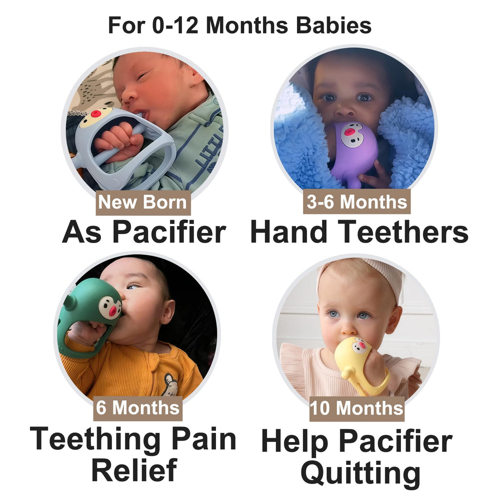 Smily Mia Hand Teether for 3-6 months offers secure grip.