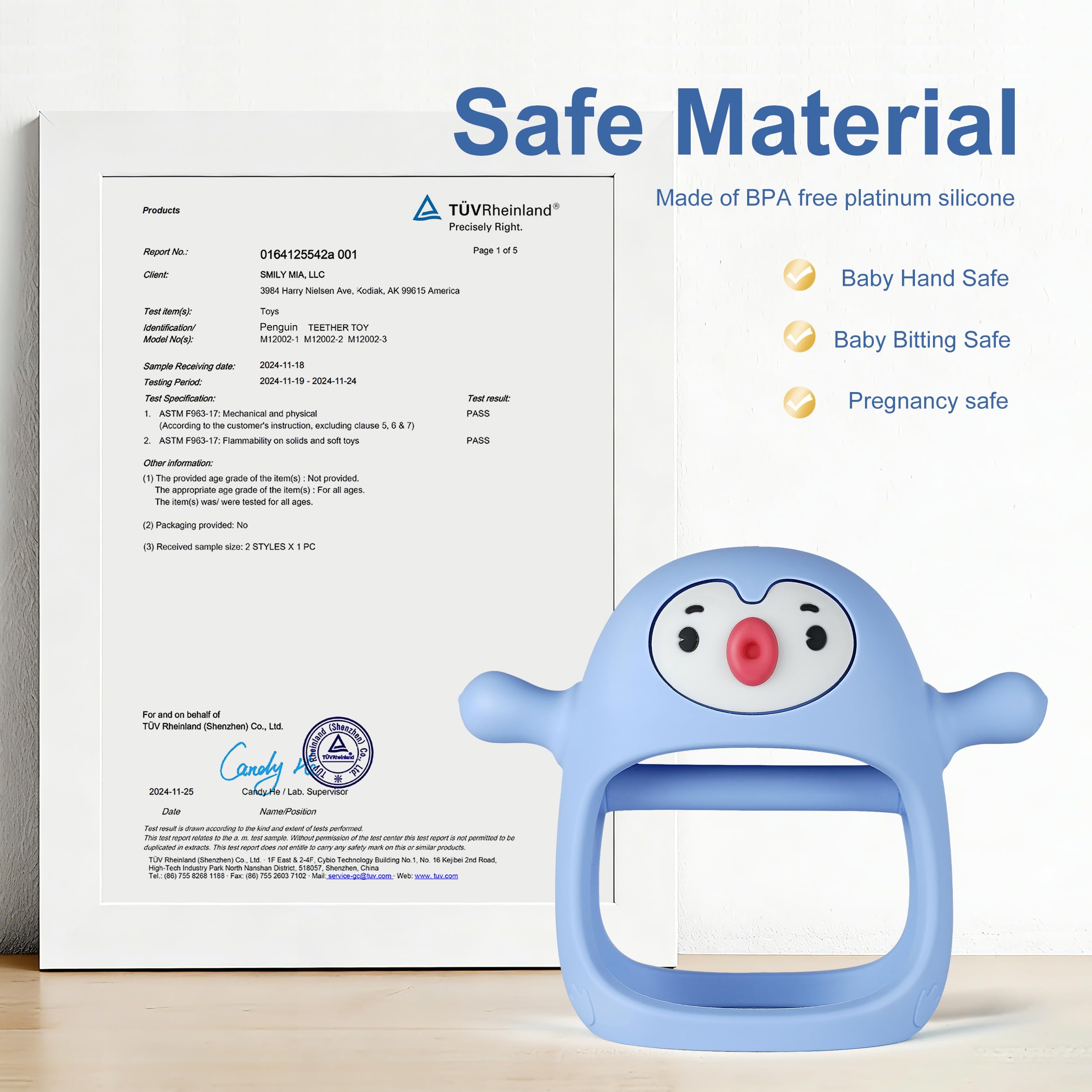 Smily Mia Newborn Teething Set supports soothing sleep.