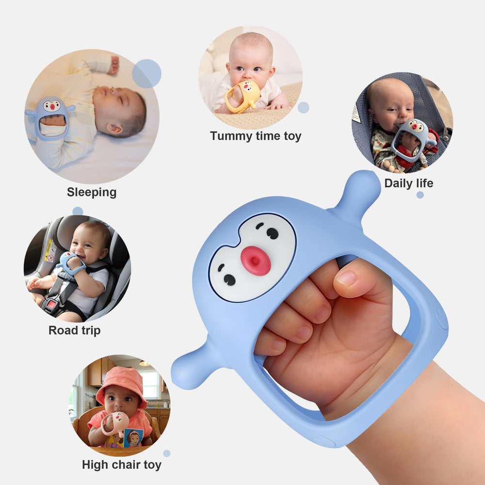 Smily Mia Dishwasher Safe Teether is easy to clean.