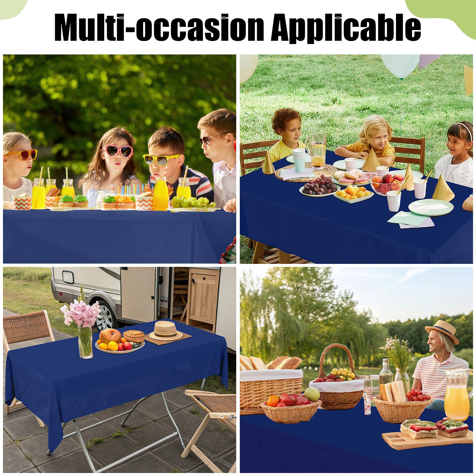 Smiry premium quality PEVA tablecloth improves durability and color retention.