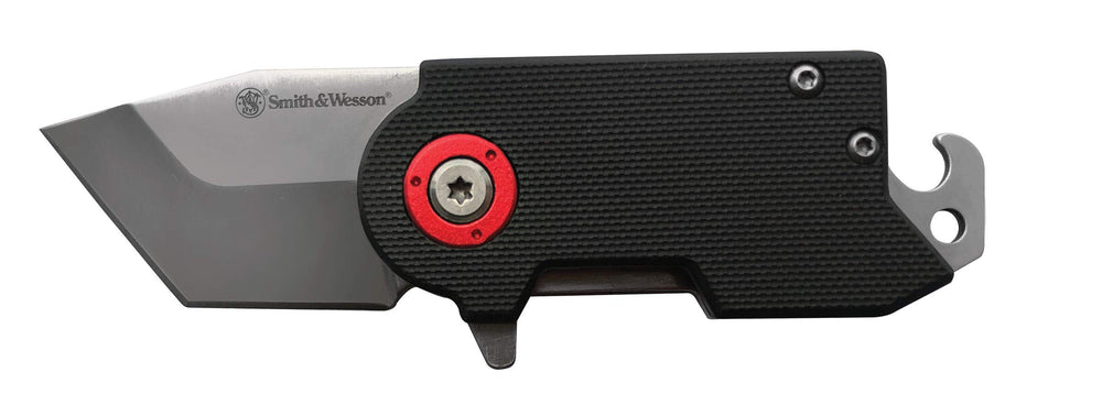 Smith & Wesson Benji folding knife shown with compact profile for easy everyday carry.