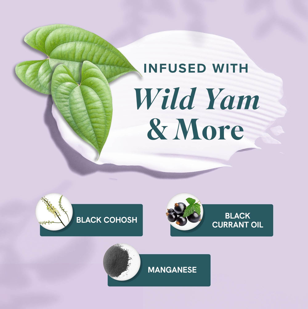 SMNutrition Estro-Life Wild Yam close-up emphasizes skin-nourishing botanicals.