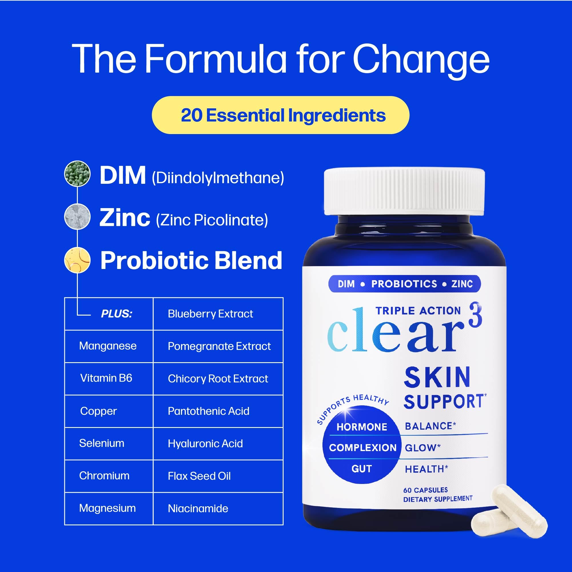 SMNutrition Clear-3 bottle on shelf in clean packaging.