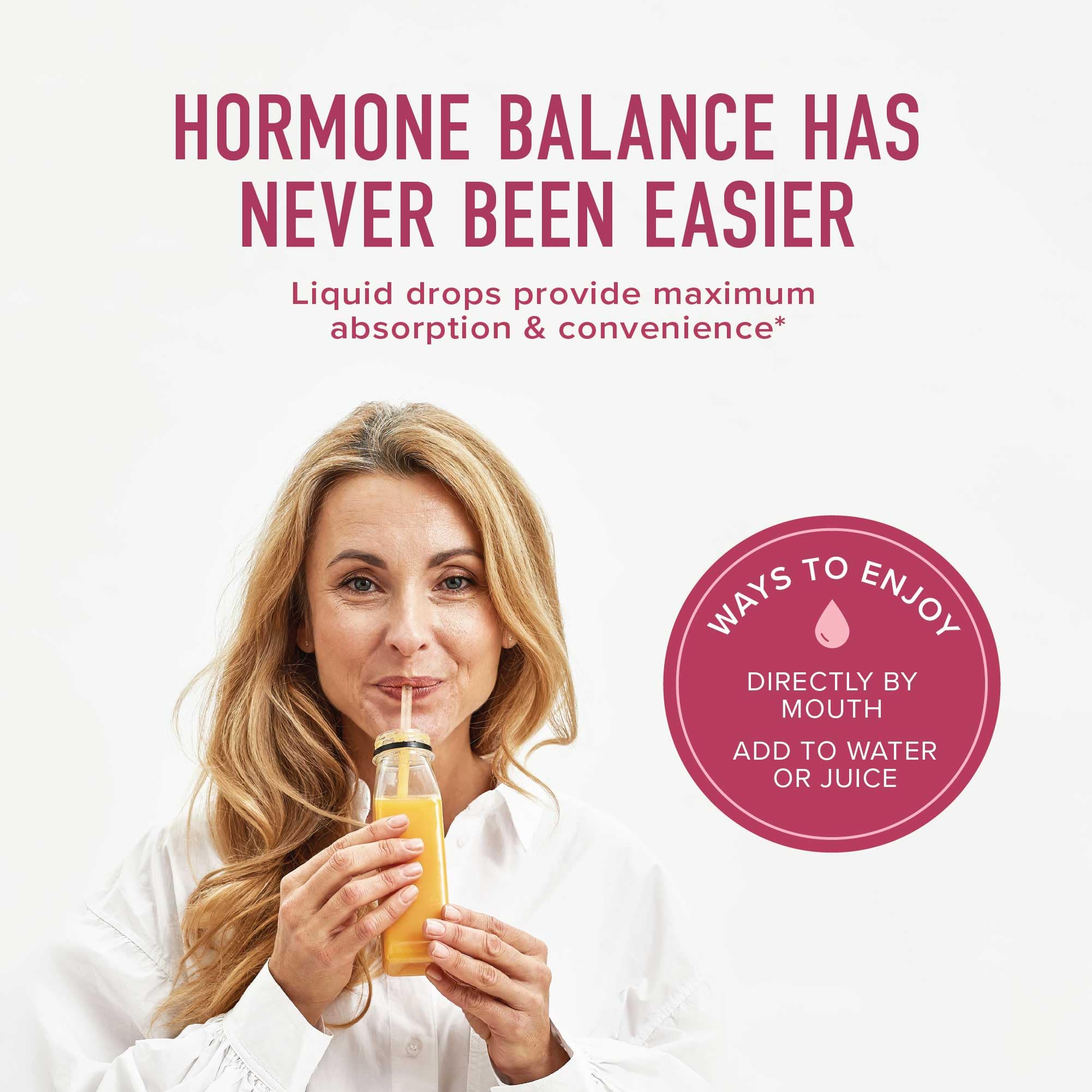 SMNutrition Hormone Balance ingredient blend features black cohosh and chasteberry.