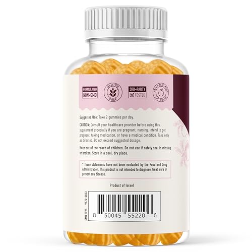 SMNutrition maca root gummies ingredients glance showing non-GMO and vegetarian formulation.