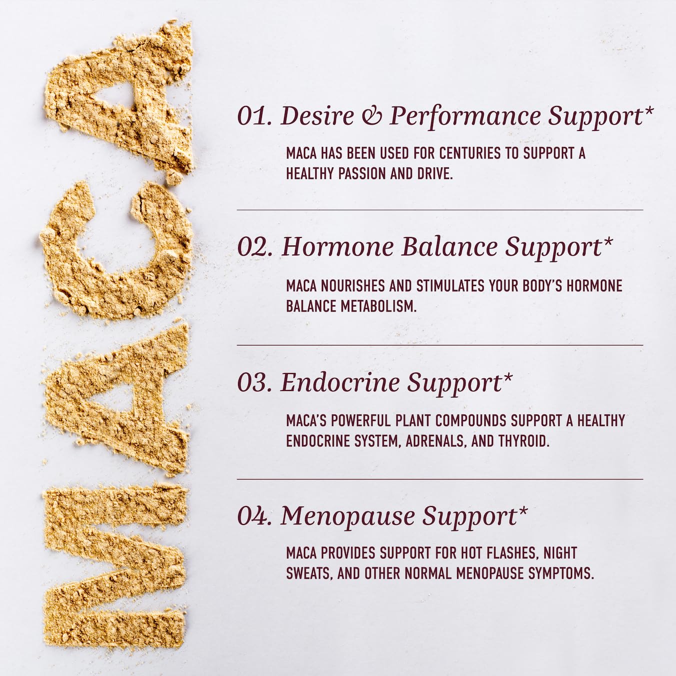 SMNutrition maca root gummies vegetarian formulation shown for plant-based wellness.