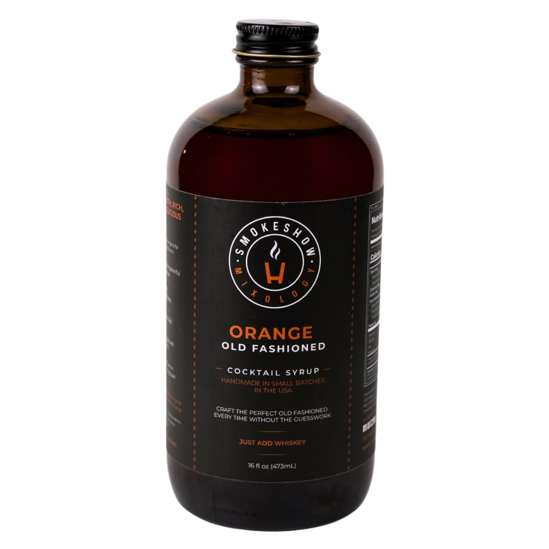 Smokeshow Cocktail Syrup bottle shows premium ingredients for easy mixing.