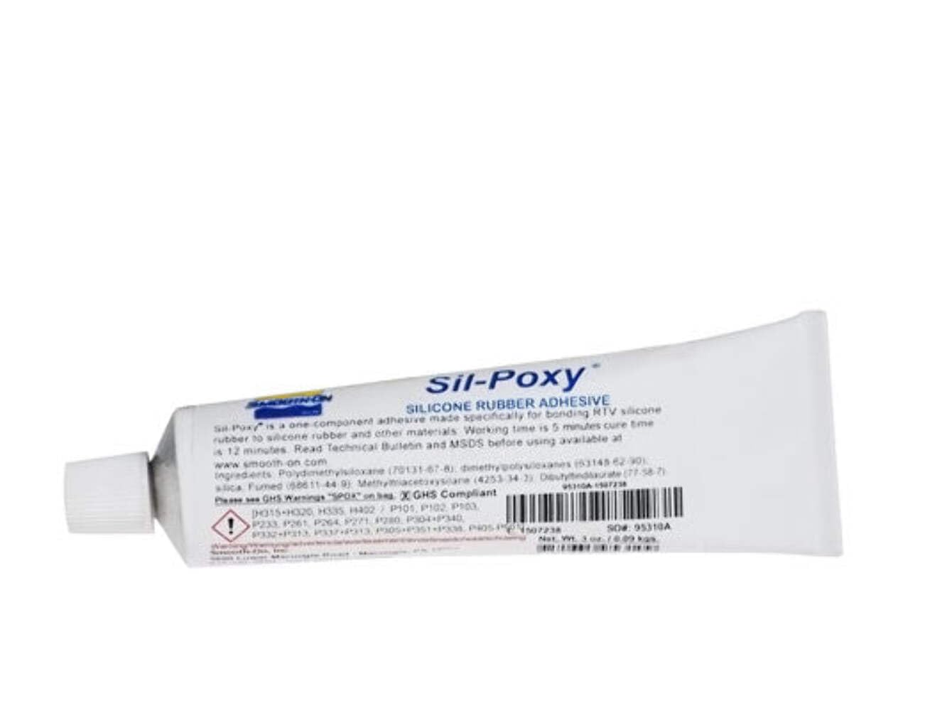 Smooth-On Sil-Poxy tube, 0.5 oz, bonds silicone to silicone for mold repair and more.