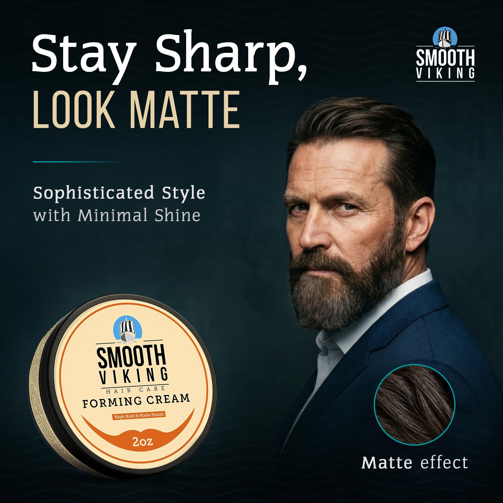 Hands applying Smooth Viking Forming Cream for easy hold