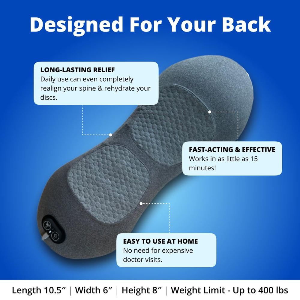 SmoothSpine plug-in power cord ensures uninterrupted massage sessions.