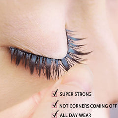 SMSUX clear eyelash glue brush-tip enables precise application for beginners.