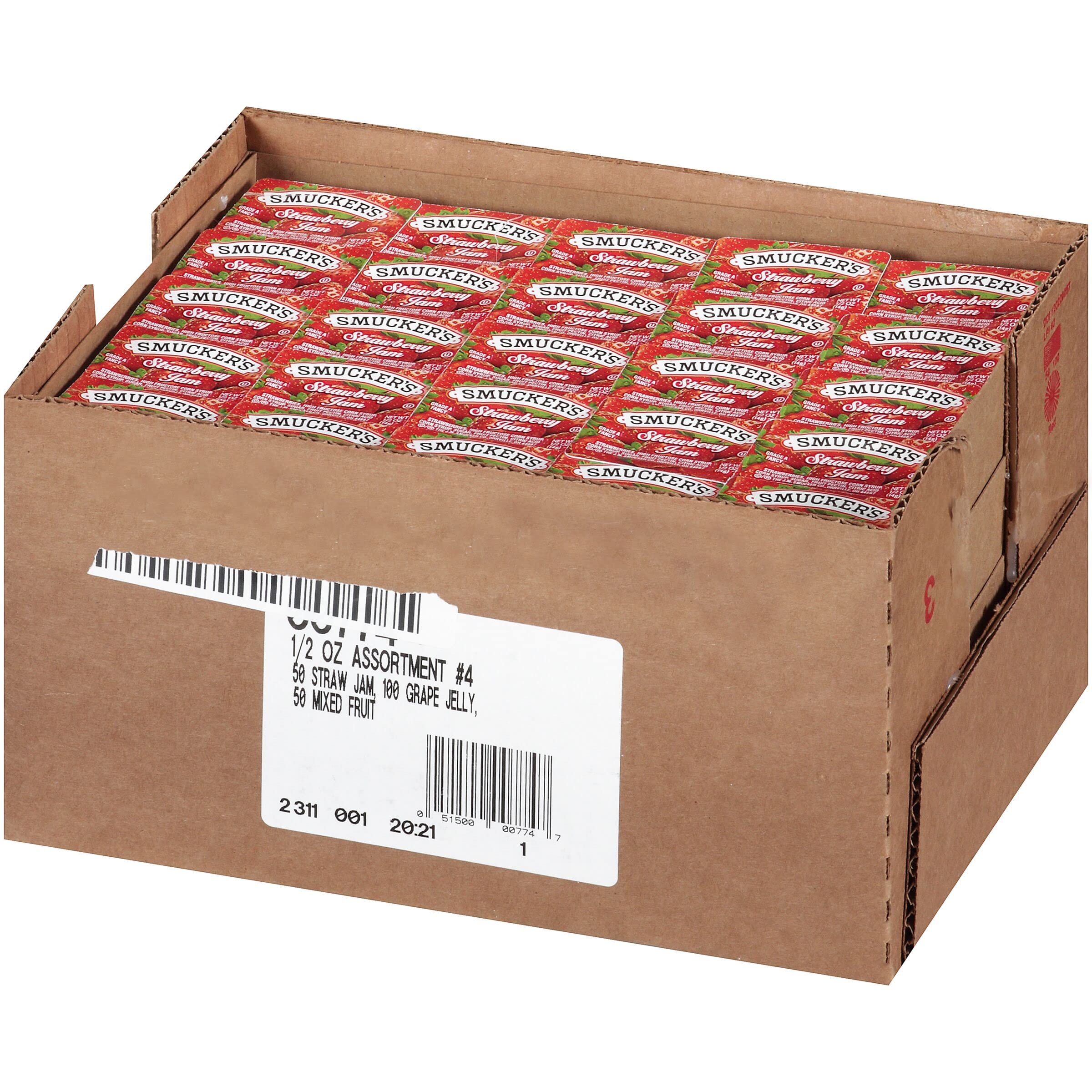 Smucker's branded packaging on display highlighting quality