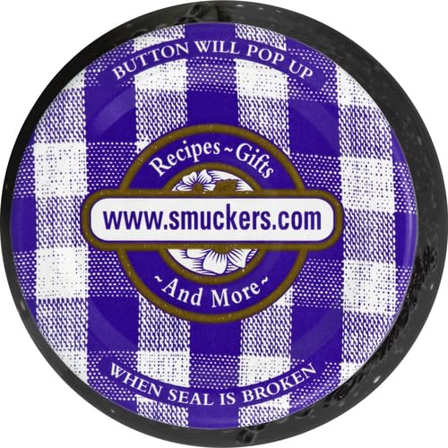 Smucker's Concord Grape Jelly close-up showing the glossy jelly.
