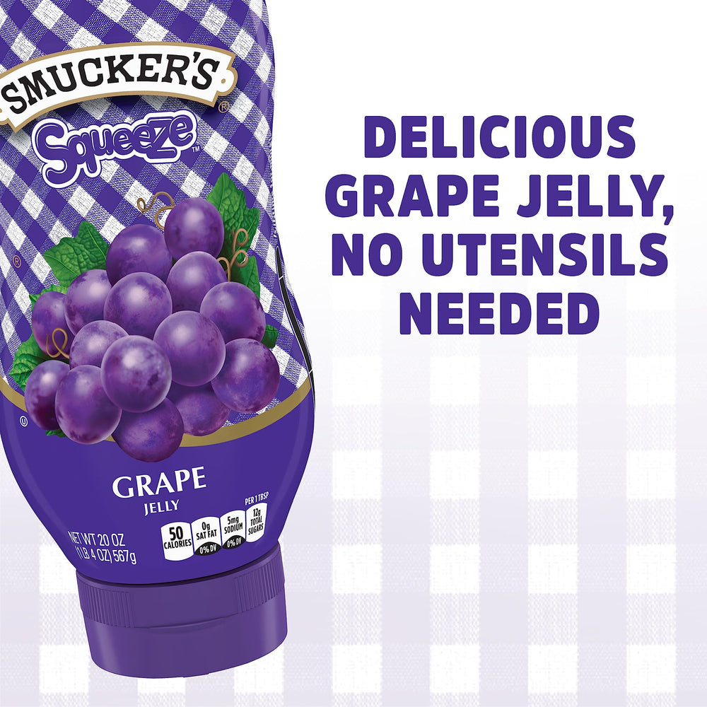 Smucker's Grape Jelly bottle pour for quick recipe prep.