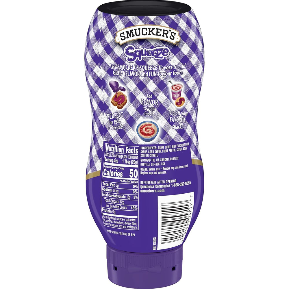 Smucker's Grape Jelly in a busy kitchen back-of-house setup.
