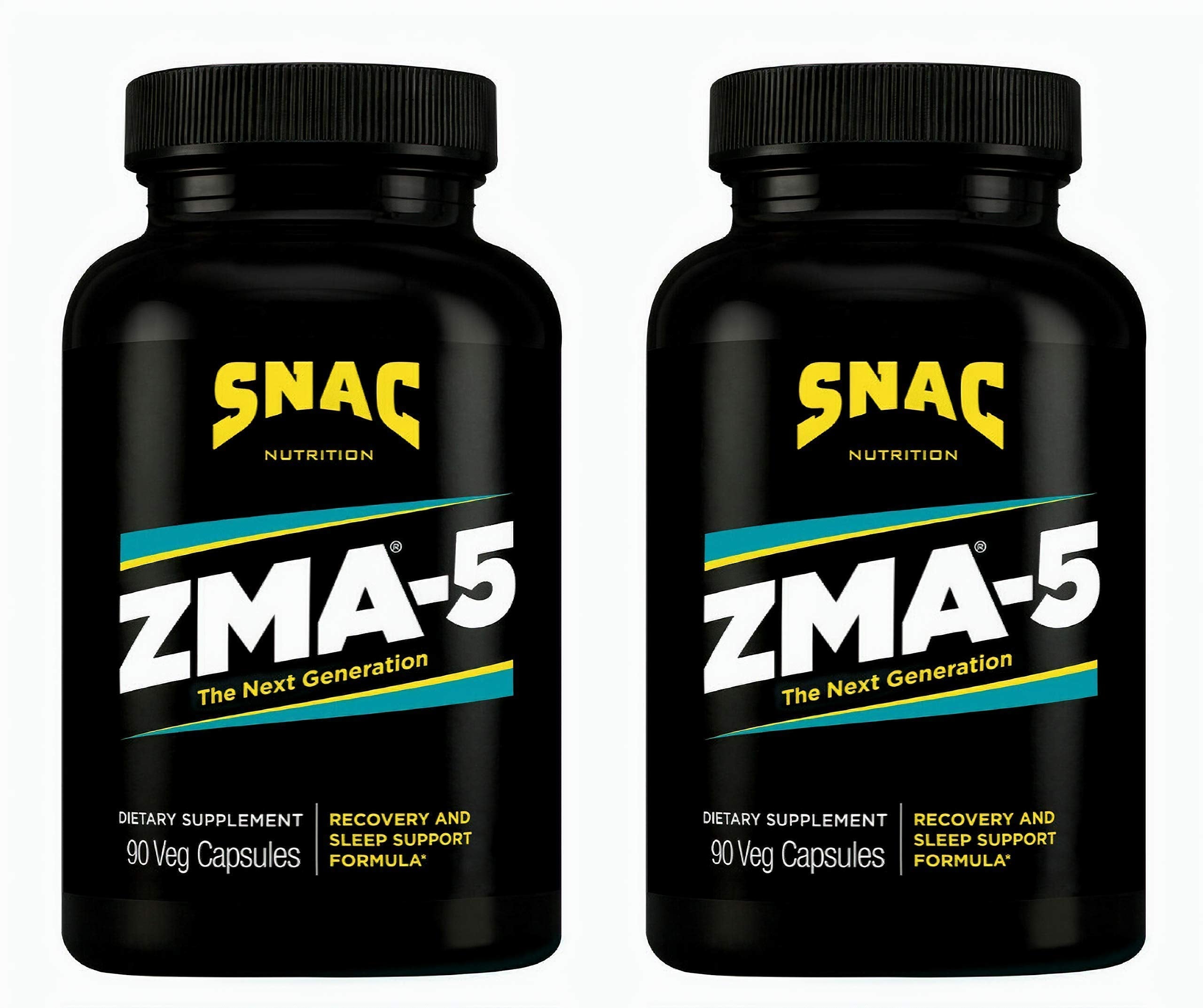 SNAC ZMA-5 bottle front shows label for trust and sleep support.