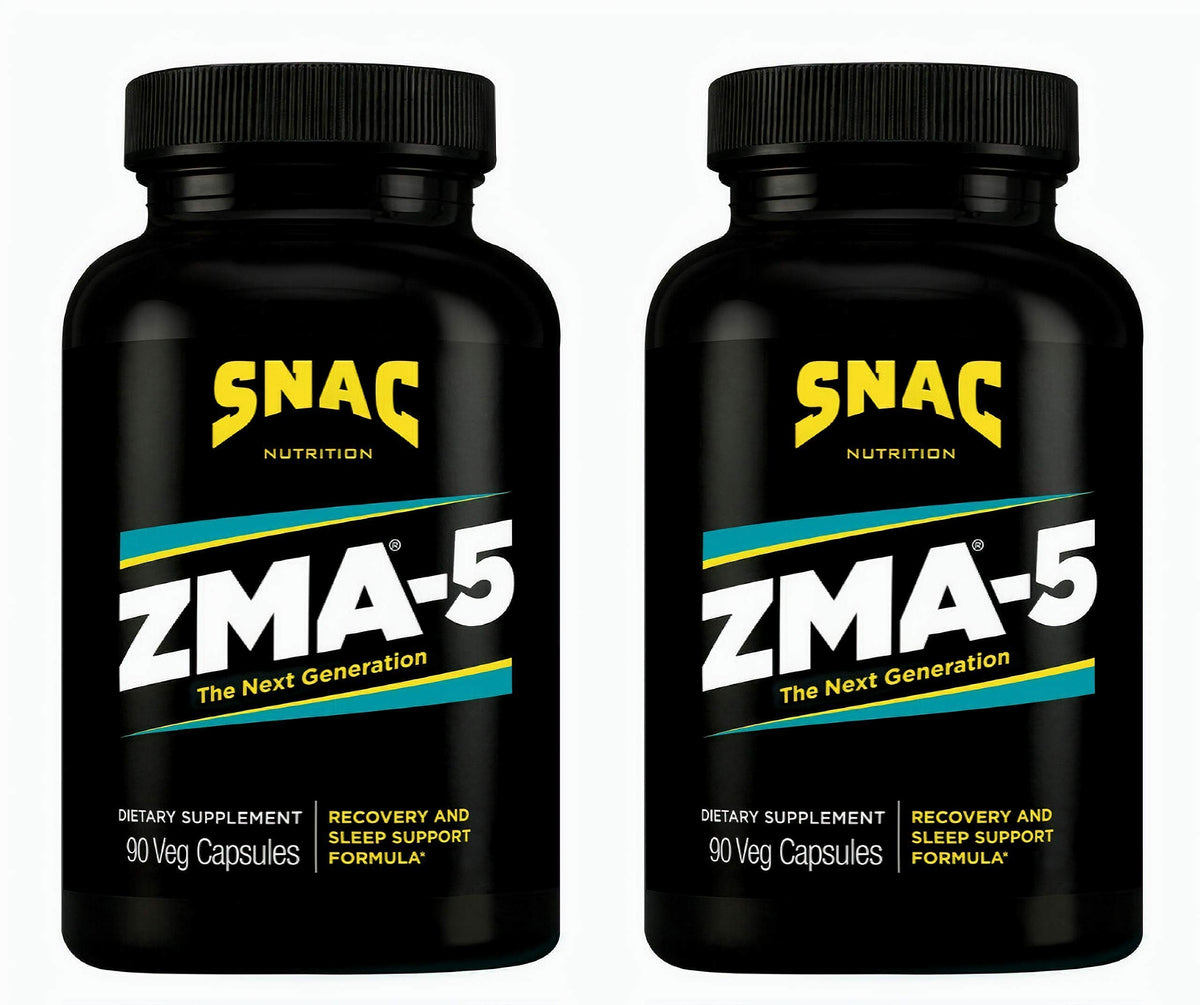 SNAC ZMA-5 bottle front shows label for trust and sleep support.