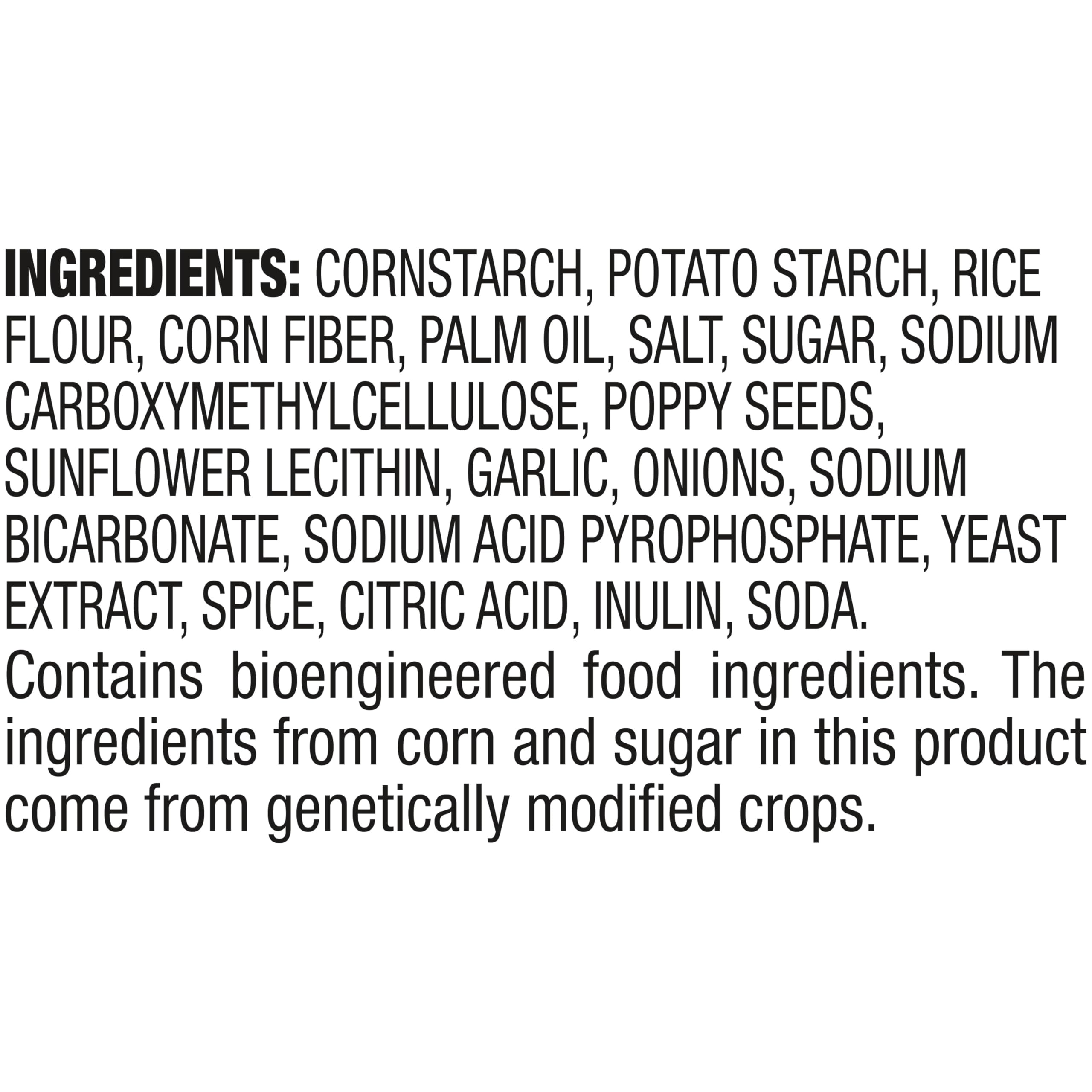 Snack Factory everything flavor pretzel crisps sprinkled with seeds for savory bite