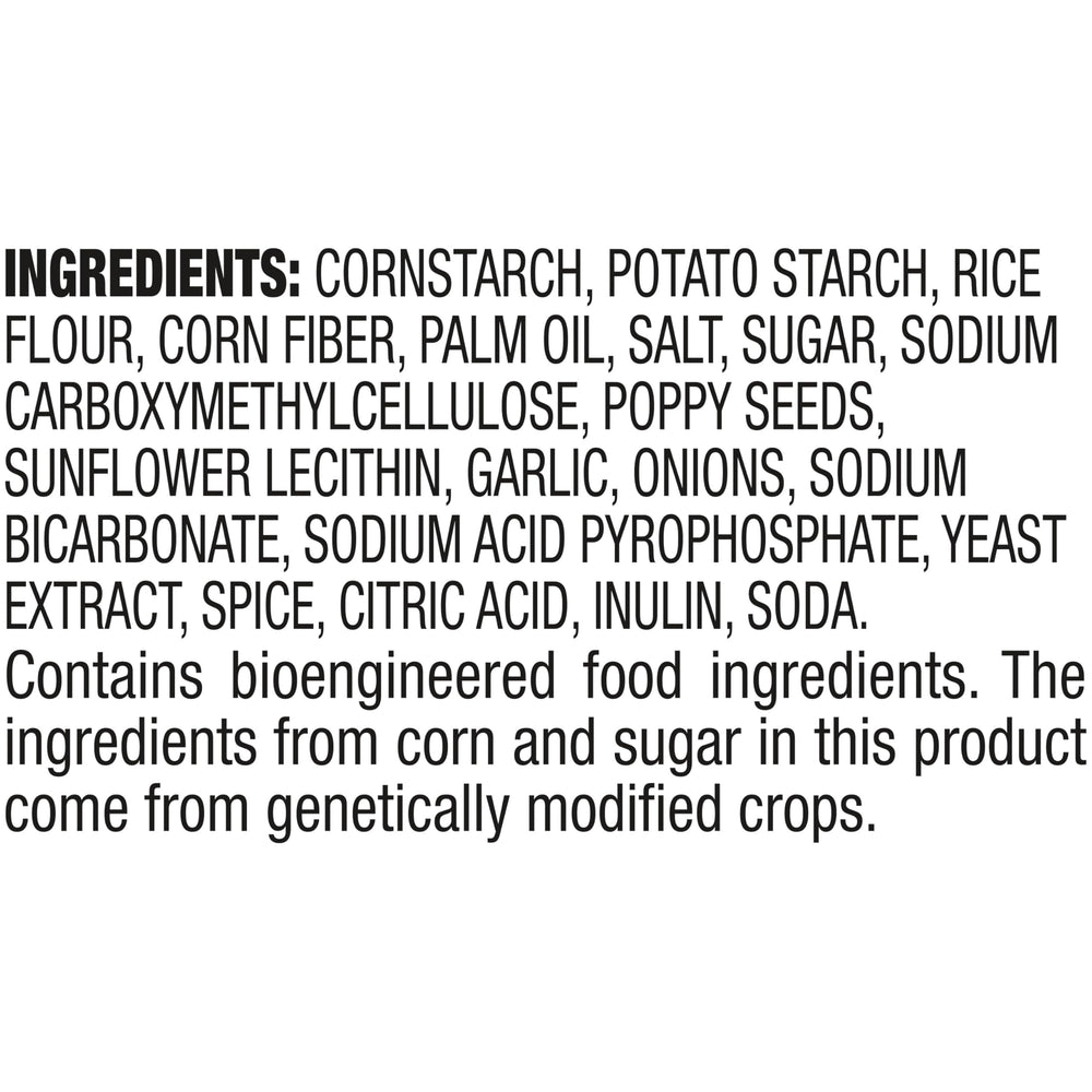 Snack Factory everything flavor pretzel crisps sprinkled with seeds for savory bite
