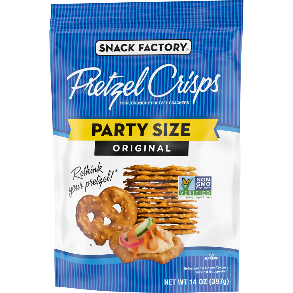 Party-size bag ready for display and serving.