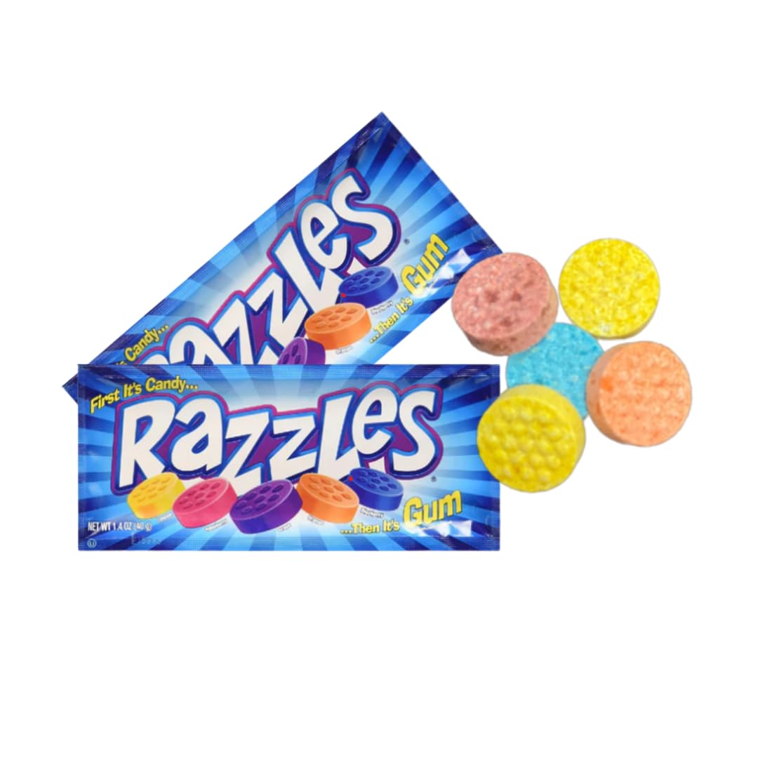 Snack Mountain Razzles close-up of tangerine flavor with zesty aroma.