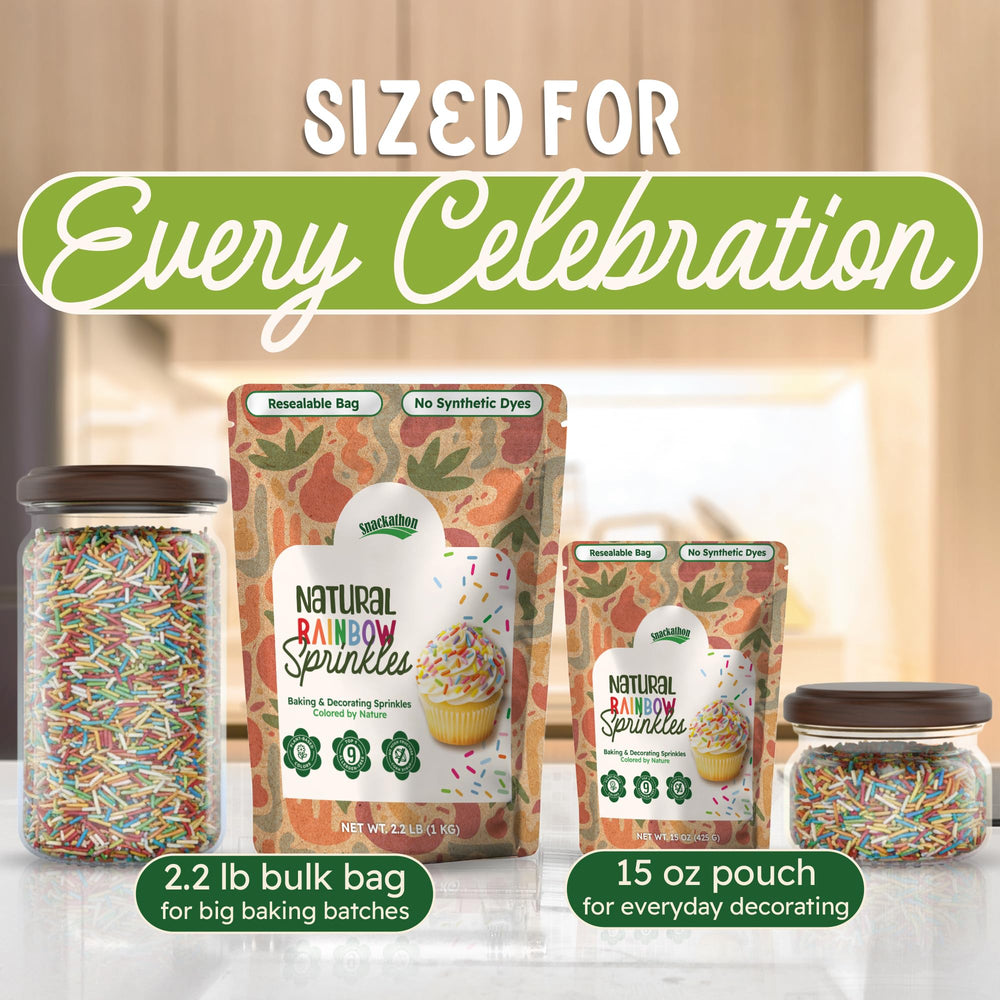 Snackathon sprinkle bowl setup showcasing ready-to-use decorations.
